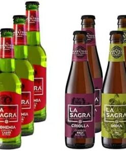 Lagers del Mundo Pack Degustación de Cerveza - 12 botellas x 330 ml - Total: 3960 ml & Pack Cerveza Artesanal 6 Estilos, Botella, 12 x 330ml