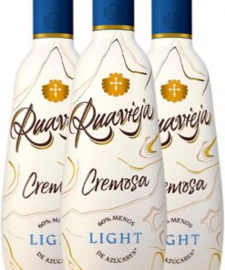 Crema de Licor Rua Vieja Cremosa Light Ruavieja 70 cl (Caja de 3 Botellas de 70 cl)