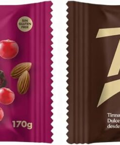 Tirma Chocolate Negro 53% Cacao, Almendras Enteras Y Arándanos, 170 Gramos (Paquete de 2)