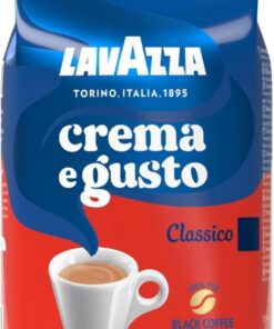 Lavazza, Crema e Gusto Classico, Café en Grano, 1 kg | con Notas Aromáticas de Especias, Arábica y Robusta, Intensidad 7, Tueste Oscuro