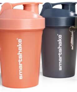 Smartshake Botella mezcladora Paquete de 4-13.5 oz | Vasos mezcladores herméticos para batidos de proteínas | Botella mezcladora de proteínas | Sin BPA - Multicolor
