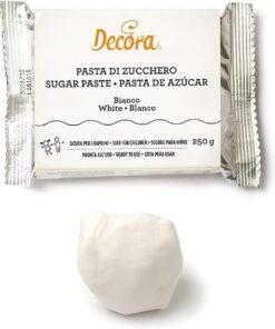 DECORA 0310213 PASTA DE AZÚCAR BLANCO 250 G SIN E171 (Paquete de 3)