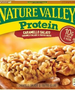 Nature Valley Protein Frutos Secos y Caramelo Salado Barritas de Proteína, 4 x 40g (Paquete de 5)