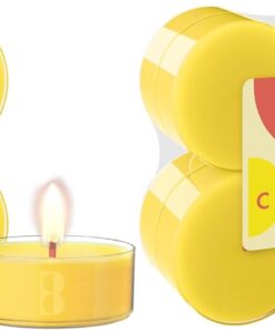 Bolsius True Citronella - Velas perfumadas Maxi - Citronela - 8 Unidades - Tiempo de Combustión 8 horas - Velas para Exteriores - Cera Vegetal Natural - Con Extractos Naturales - Sin Aceite de Palma