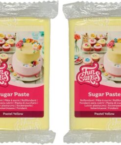 FunCakes Pasta de Azúcar Amarillo Pastel 250 g (Paquete de 2)