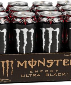 Monster Energy Ultra Black® Bebida energética carbonatada | L-carnitina + cero azúcar + taurina, 500,1 ml/500 ml, 12 unidades