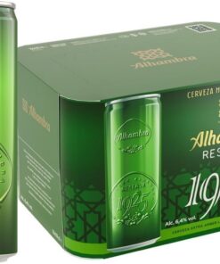 Alhambra Reserva 1925, Cerveza Extra Lager, Pack 12 Latas x 33cl