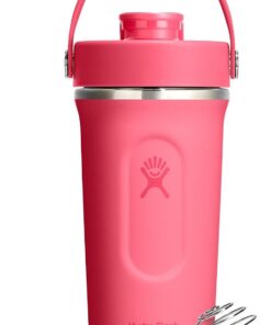 Hydro Flask - Insulated Stainless Steel Shaker Bottle 710 ml (24 oz) | Boquilla Flip Chug a prueba de fugas – Para batidos y suplementos – Bola mezcladora – Frío 24 h – Popstar Pink