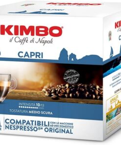 Kimbo Caprii - Le Maraviglie del Gusto - Mezcla de 100 cápsulas compatibles con cafeteras Nespresso®*