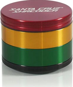 Santa Cruz Shredder Molinillo de especias de metal fabricado en Estados Unidos (grande (2.7 pulgadas), Rasta)