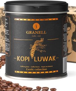 Granell - Exotic Collection - Kopi Luwak | Cafe en Grano Natural | Café en Grano 100% Café Arabica, Café Gourmet de Marcado Aroma - 100 Gr