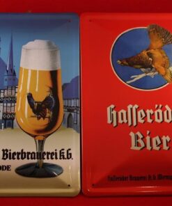 2 hasser öder cerveza Chapa 20 X 30 cm wernig erode Alto Auerhahn