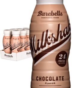 Barebells Milkshake – Batido de Proteínas 24g por Batido, Sin Lactosa, Sin Gluten, Sin Azúcares Añadidos, Sabor a chocolate - Pack 8 Batidos x 330ml