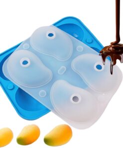 Molde De Silicona Para Mousse Forma Mango 3D Fácil Desmoldeo | Molde para Pudín Forma Mango Pasteles Chocolate Pudin Gelatina Para Panaderos Caseros Y