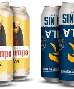 Cruzcampo Radler Cerveza Limon Pack Lata, 24 x 33cl & El Aguila Sin Filtrar Cerveza Lager Especial Pack Lata, 24 x 33cl