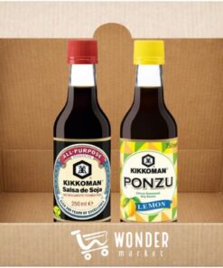 Wondermarket. Salsa de soja y salsa Ponzu (soja con cítricos). Pack de salsas orientales.