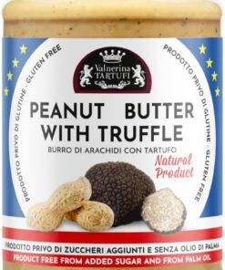 Valnerina Tartufi Manteca de Cacahuete con Trufa Negra 200g de Sabor Gourmet para Recetas Dulces o Saladas, Natural, Vegana, sin Azúcares Añadidos y sin Gluten, Ideal para Snacks, Pastas y Risottos