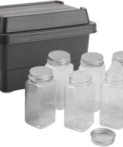 Botellas Vacías De Especias Organizador De Condimentos Para Camping Con | Contenedor para Azúcar Para Viajes, Barbacoa, Picnic, Senderismo, Caminata, Hornear, Cocinar Y Actividades Al Aire