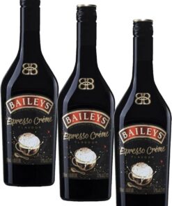 Baileys Espresso Créme, licor de crema de whisky irlandesa con certificación B-Corp, 700 ml (Paquete de 3)