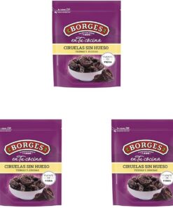 Borges - Ciruelas California Sin Hueso Borges En tu Cocina - Alto contenido en vitamina A y B3, Potasio, Magnesio y Calcio - Sin Aceite de Palma, Vegano - Paquete de 450 gramos