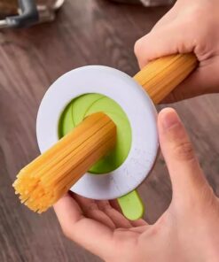 1 medidor de pasta espagueti, dispositivo de control de porciones de pasta, herramienta de porción de fideos, utensilios de cocina con 4 escalas ajustables