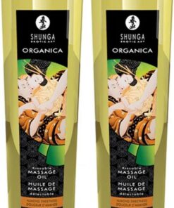 Shunga Organica Masaje Olie Almendra Dulzura 240 Ml 260 g (Paquete de 2)