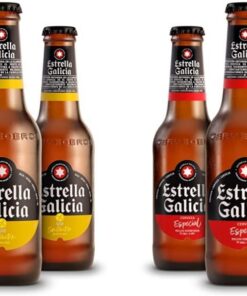 Cerveza Estrella Galicia Sin Gluten Pack 24x25cl + Especial Cerveza 4 packs x 6 unidades 25cl
