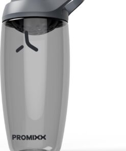 Promixx PURSUIT Botella mezcladora de proteínas nueva edición, batidos de proteínas suaves, sin BPA, 700ml, Gris grafito