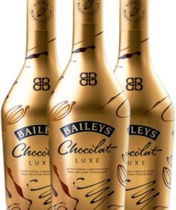 Crema de Licor Baileys Irish Cream Chocolate Luxe Botella Medium 50 cl (Caja de 3 Botella Medium de 50 cl)