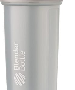 BlenderBottle Botella clásica V2 Shaker perfecta para batidos de proteínas y preentrenamiento, 32 onzas, gris guijarro