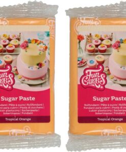 FunCakes Pasta de Azúcar Anaranjado 250 g (Paquete de 2)