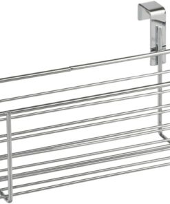 Wenko Cesta de especias, para colgar, Metal cromado, 24 x 11.5 x 10 cm, Cromo