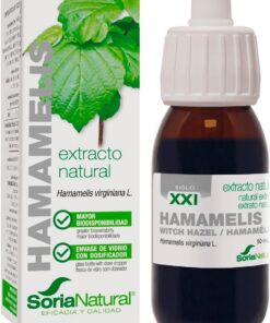 Soria Natural Hamamelis Extracto en Gotas – Favorece la circulación – Contribuye a mejorar la circulación sanguínea - 100% Natural – Acción Antiinflamatoria - Frasco de 50 ml.