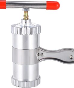 BESTonZON Prensa manual de fideos de acero inoxidable para hacer pasta de fideos, exprimidor de frutas para fideos caseros, pasta espagueti, herramientas de mano