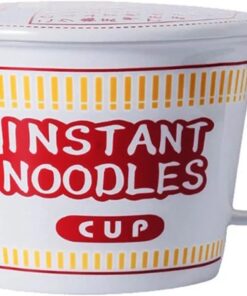 Cuenco de fideos instantáneos japoneses de 1000 ml, taza y cuenco de pasta instantánea, pasta de cerámica para microondas, cuenco de fideos instantáneos de gran capacidad con tapa, vajilla con asa