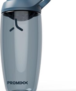 Promixx PURSUIT Botella mezcladora de proteínas nueva edición, batidos de proteínas suaves, sin BPA, 950ml, Azul medianoche