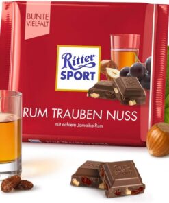 Ritter sport - Rum de uvas de nogal, 6 pack (6 x 100 g)