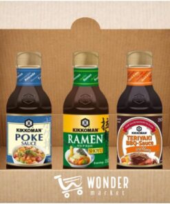 Wonderbox Salsas orientales - 250ml x 3 - Kikko man - Salsa poke; ramen; teriyaki bbq