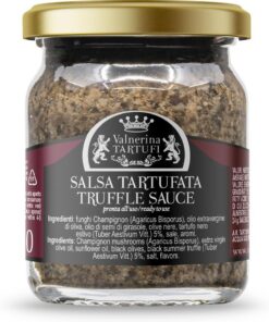 Valnerina Tartufi Salsa Trufa Tartufata Receta Original | Setas Champiñón, 5% Trufa Negra de Verano | Jarrón 50 gr. | Valnerina Tartufi Receta original de salsa de trufa, bote de 50 g.