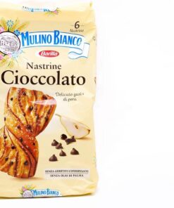 Mulino Bianco Galletas Nastrine Cioccolato con delicado sabor a pera, aperitivo dulce para entre 240 g
