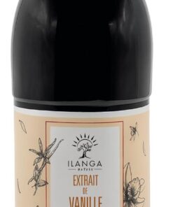 Ilanga Nature Extracto de vainilla Bourbon 1L, sin semillas (200 g/L), extracto natural de vainilla de Madagascar, ideal para repostería, postres, helados, café y bebidas