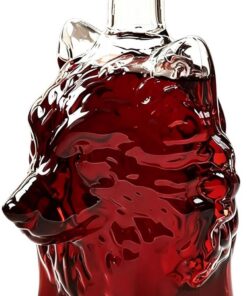 Decantador Para Licor Divertida Licorera Para Cóctel Con Cabeza De Lobo | Botella para Licor Para Cócteles, Cervezas, Bares, Bodas, , Días Festivos Y Vacaciones Y