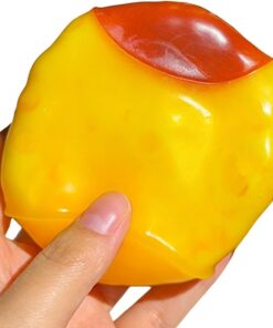Bola antiestrés con pudín de Caramelo, Dispositivo Adhesivo Realista de | Bolas sensoriales para inquietos, oficina, hogar, viajes, desplazamientos, entretenimiento, relajación, recuerdos de