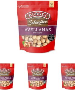 Borges - Avellanas Tostadas Selección - Frutos Secos Sin Gluten, Sin Aceite de Palma - Paquete de 520 gramos