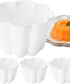 Molde creativo para pudín | Moldes para tartas de huevo | Juego de moldes | antiadherentes para pudín, molde en forma de flor, molde para hornear ollas, juego de moldes para pudín,