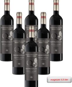 Querciolaia Alicante Maremma Toscana DOC Vino Tinto Italiano Fattoria Mantellassi (6 botellas Magnum 1,5 litros)