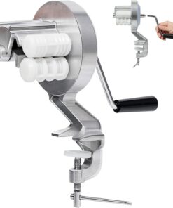 Máquina de prensa de pasta de fideos de macarrones, máquina manual de | aleación de aluminio, diseño ergonómico de manivela manual, no requiere electricidad