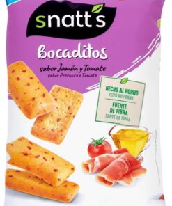 Snatt's Bocaditos con Jamón y Tomates, 110g (Paquete de 10)