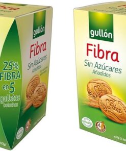 Gullón Galleta Fibra sin Azúcar, 450g (Paquete de 2)