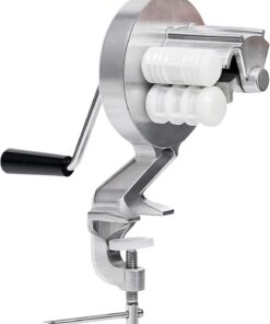 Máquina de prensa de pasta de fideos para macarrones, máquina portátil de | aleación de aluminio para macarrones | Diseño ergonómico de manivela manual no requiere electricidad